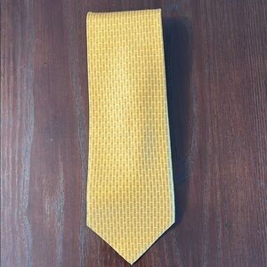 Como House Italy Elegant Silk Yellow Tie